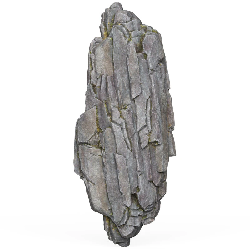 Realistic Low Poly Rock Cliff 04 3D Model .c4d .max .obj .3ds .fbx .stl .blend 
