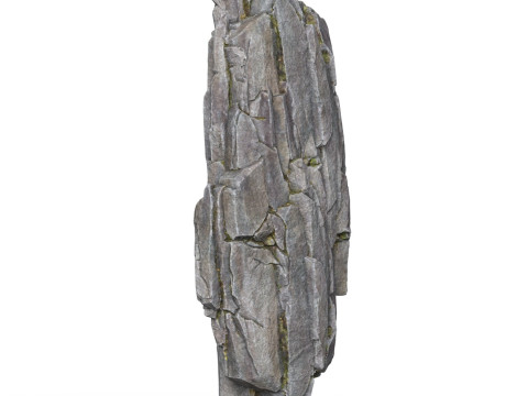 Realistic Low Poly Rock Cliff 04 Modelo 3D