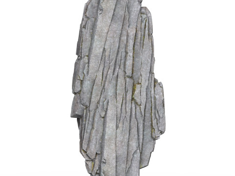 Realistic Low Poly Rock Cliff 04 Modelo 3D