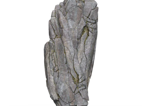Realistische laag poly rotsklif 05 3D Model
