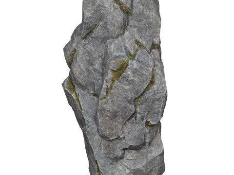 Realistic Low Poly Rock Cliff 09 Modelo 3D