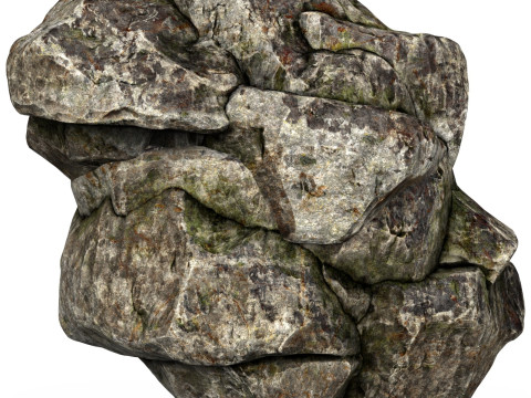 Low Poly Realistic Rock 01 3D मॉडल