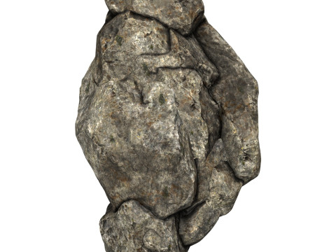 Low Poly Realistic Rock 03 3D मॉडल