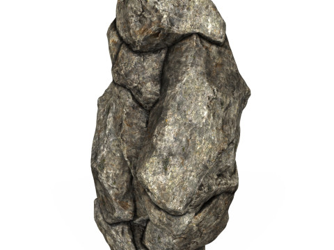 Low Poly Realistic Rock 03 Modelo 3D