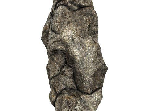 Low Poly Realistic Rock 03 Modelo 3D