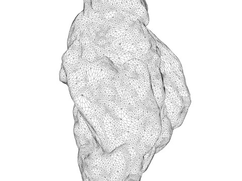 Low Poly Realistic Rock 03 Modelo 3D