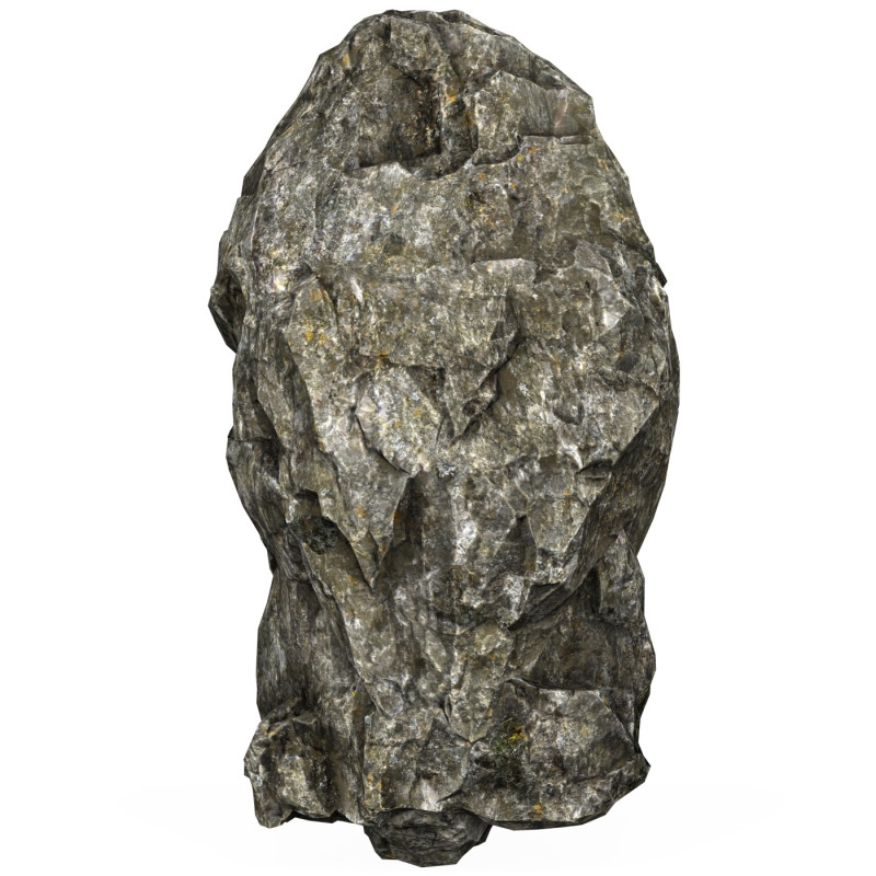 Low Poly Realistic Rock 04 3D Model .c4d .max .obj .3ds .fbx .stl .blend 