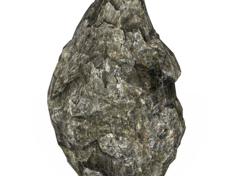 Low Poly Realistic Rock 04 3D Model