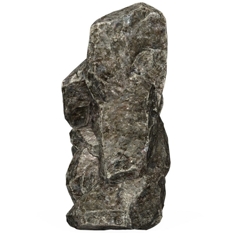 Low Poly Realistic Rock 05 3D Model .c4d .max .obj .3ds .fbx .stl .blend