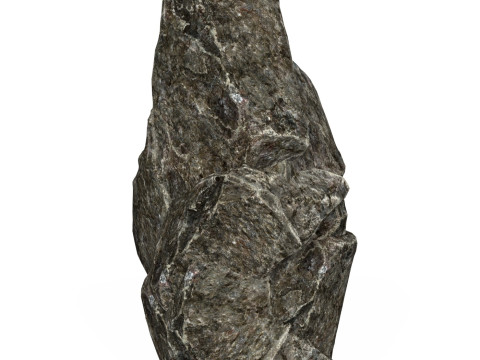 Low Poly Realistic Rock 05 3D Model