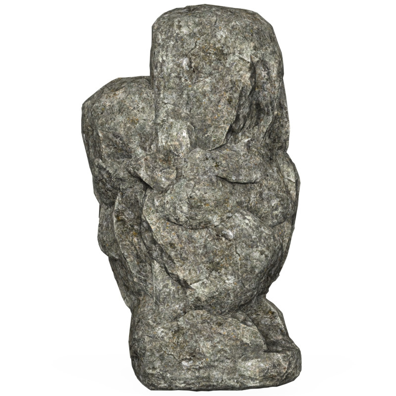 Low Poly Realistic Rock 06 3D Модель .c4d .max .obj .3ds .fbx .stl .blend 