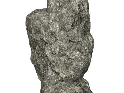 Low Poly Realistic Rock 06 Modelo 3D