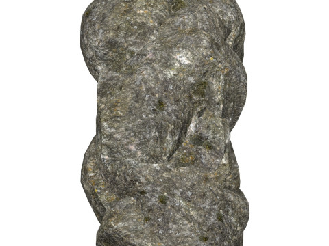 Low Poly Realistic Rock 08 3D Model