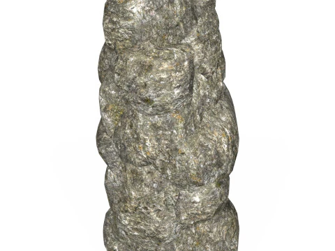 Low Poly Realistic Rock 09 3D Model