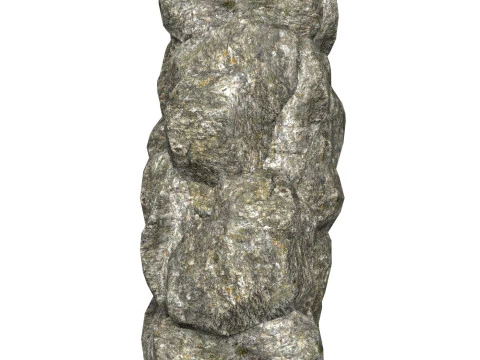 Low Poly Realistic Rock 09 3D Model