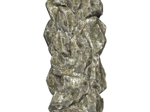 Roccia realistica low poly 10 Modello 3D