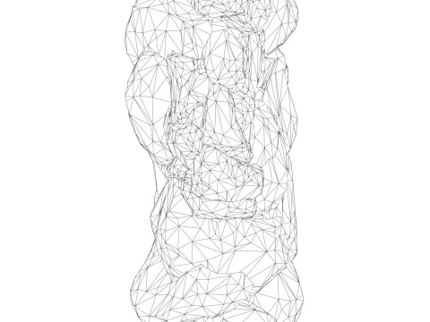 Low Poly Realistic Rock 10 3D Model