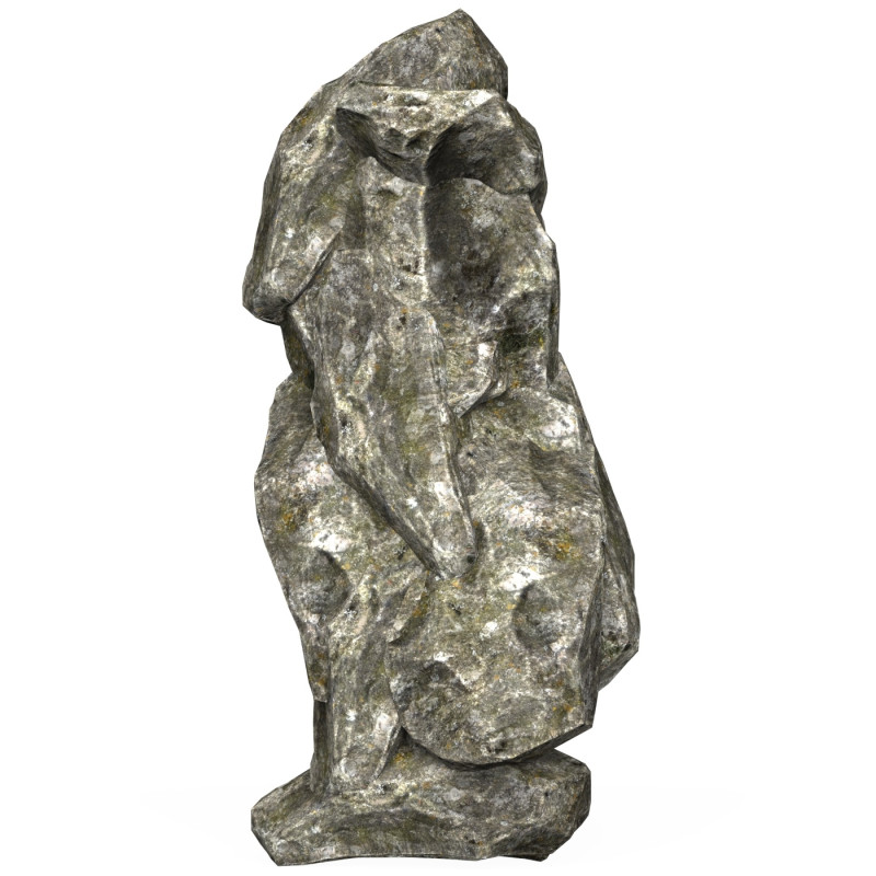 Low Poly Realistic Rock 11 3D 모델 .c4d .max .obj .3ds .fbx .stl .blend 