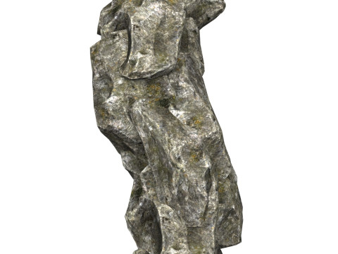 Low Poly Realistic Rock 11 3D 모델