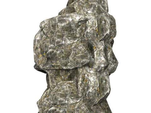 Low Poly Realistic Rock 12 Modelo 3D