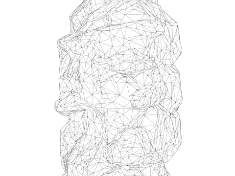 Low Poly Realistic Rock 12 3Dモデル