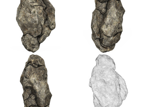 Low Poly Realistic Rock Collection 3Dモデル