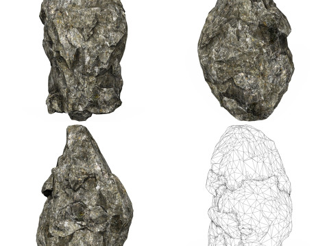 Low Poly Realistic Rock Collection 3Dモデル