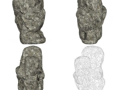 Low Poly Realistic Rock Collection 3Dモデル