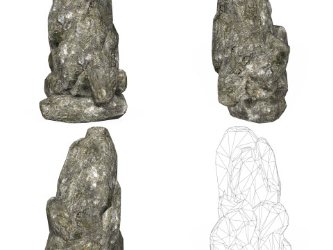 Low Poly Realistic Rock Collection 3Dモデル
