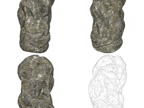 Low Poly Realistic Rock Collection 3Dモデル