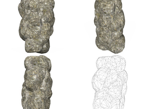 Low Poly Realistic Rock Collection 3Dモデル
