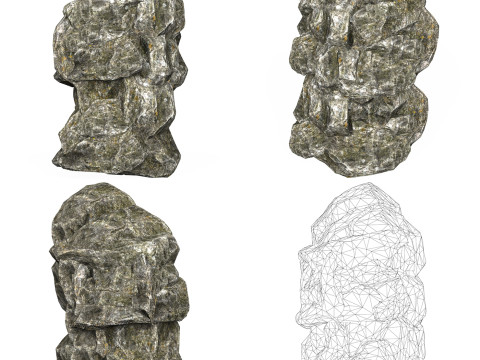 Low Poly Realistic Rock Collection 3Dモデル