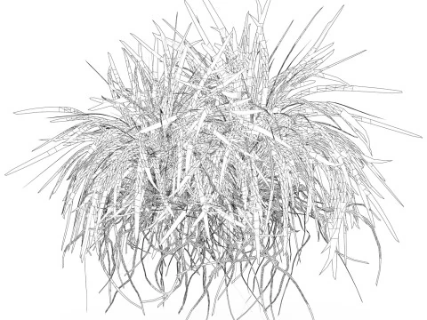 Game Ready Grass 01 3D Model