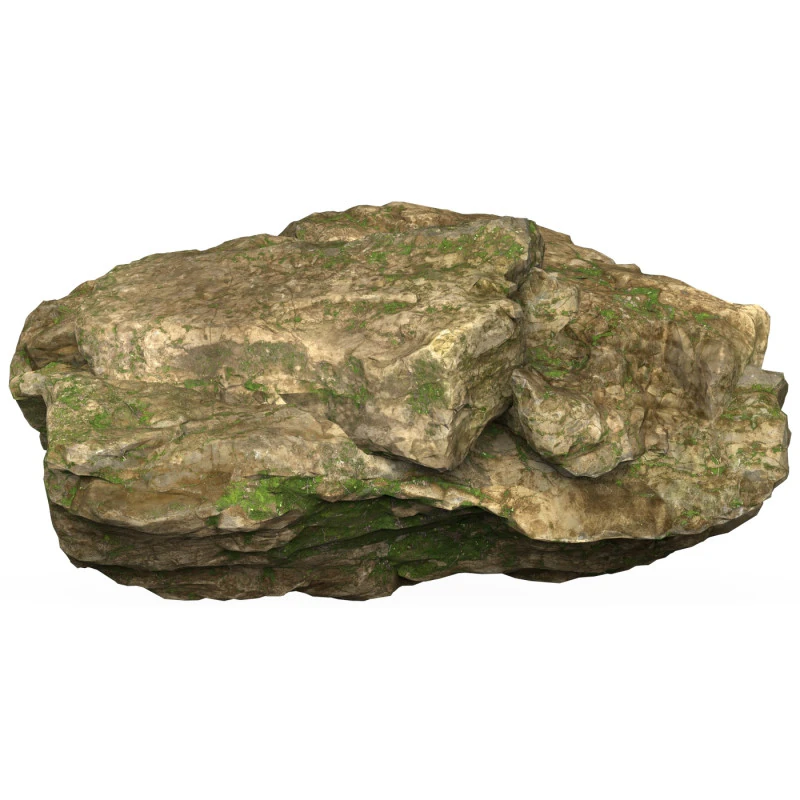 Mountain Rock 02 3D Model .c4d .max .obj .3ds .fbx .stl .blend