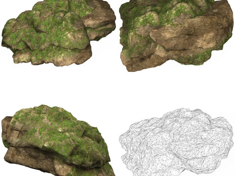 12 Mountain Rocks Collection Modelo 3D