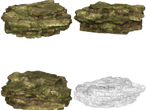 12 Mountain Rocks Collection Modelo 3D