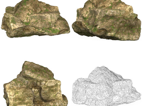 12 Mountain Rocks Collection Modelo 3D