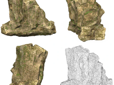 12 Mountain Rocks Collection 3D Model