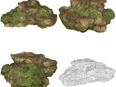 12 Mountain Rocks Collection Modelo 3D