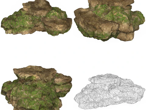 12 Mountain Rocks Collection 3D Model