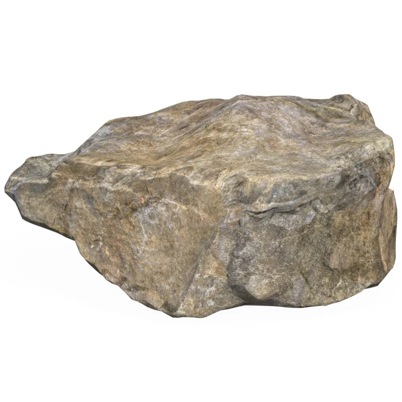 Low Poly Stone Rock 01 3D Model .c4d .max .obj .3ds .fbx .stl .blend 