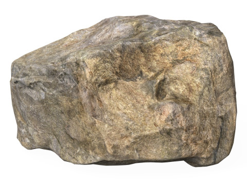 Low Poly Stone Rock 01 3D Модель