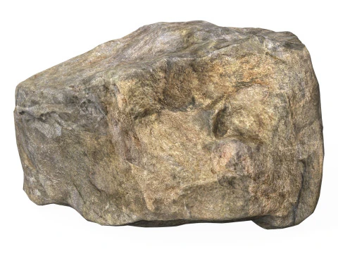 Low Poly Stone Rock 01 3D Model