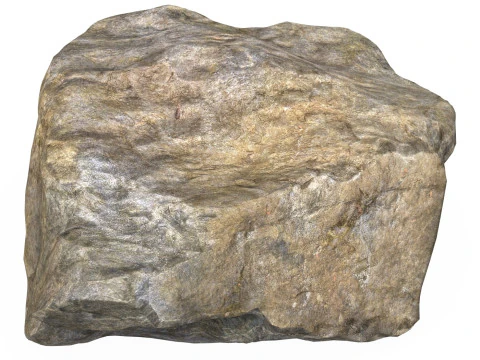 Low Poly Stone Rock 01 3D Model