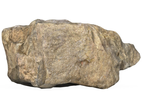 Low Poly Stone Rock 01 3D Модель