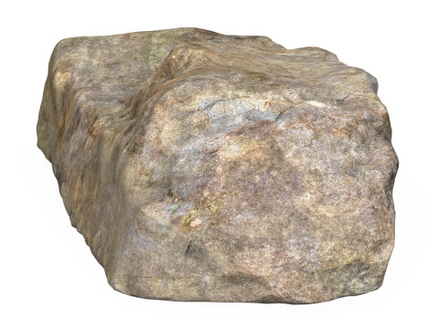 Low Poly Stone Rock 02 3D Model