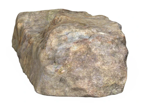 Low Poly Stone Rock 02 3D Model