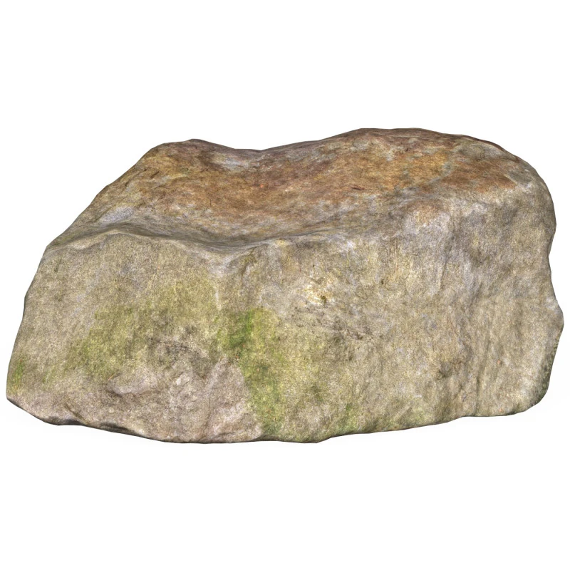 Low Poly Stone Rock 03 3D Model .c4d .max .obj .3ds .fbx .stl .blend 