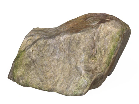 Low Poly Stone Rock 03 3D Model