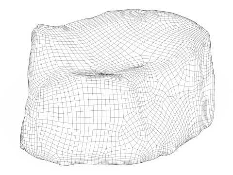 Low Poly Stone Rock 03 3D Модель